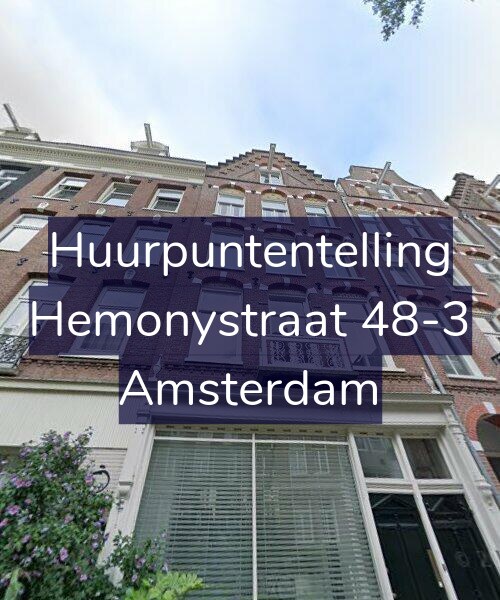 Foto gevel Huurpuntentelling voor Hemonystraat 48-3, Amsterdam