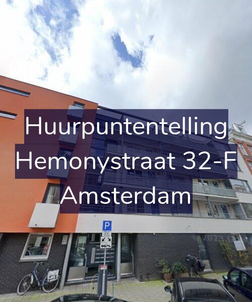 Foto gevel Huurpuntentelling voor Hemonystraat 32-F, Amsterdam