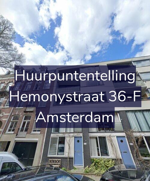 Foto gevel Huurpuntentelling voor Hemonystraat 36-F, Amsterdam