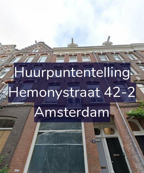 Foto gevel Huurpuntentelling voor Hemonystraat 42-2, Amsterdam