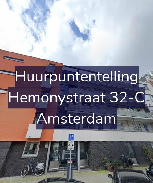 Foto gevel Huurpuntentelling voor Hemonystraat 32-C, Amsterdam