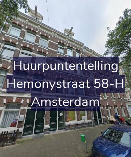 Foto gevel Huurpuntentelling voor Hemonystraat 58-H, Amsterdam