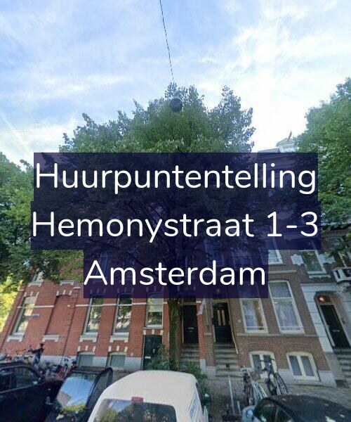 Foto gevel Huurpuntentelling voor Hemonystraat 1-3, Amsterdam