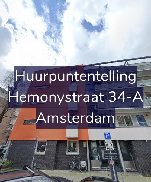 Foto gevel Huurpuntentelling voor Hemonystraat 34-A, Amsterdam