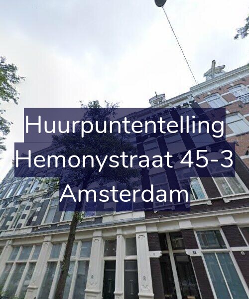 Foto gevel Huurpuntentelling voor Hemonystraat 45-3, Amsterdam