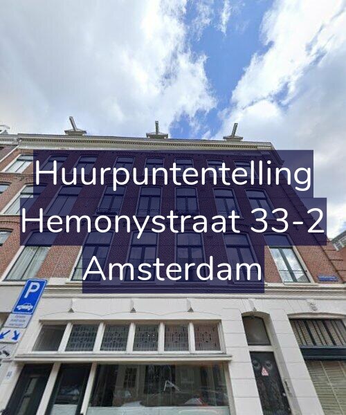 Foto gevel Huurpuntentelling voor Hemonystraat 33-2, Amsterdam