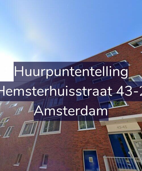 Foto gevel Huurpuntentelling voor Hemsterhuisstraat 43-2, Amsterdam