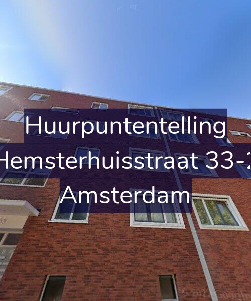 Foto gevel Huurpuntentelling voor Hemsterhuisstraat 33-2, Amsterdam