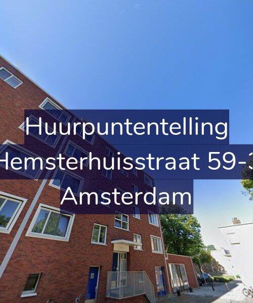 Foto gevel Huurpuntentelling voor Hemsterhuisstraat 59-3, Amsterdam