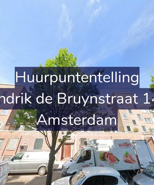 Foto gevel Huurpuntentelling voor Hendrik de Bruynstraat 14-1, Amsterdam