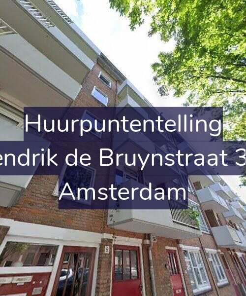 Foto gevel Huurpuntentelling voor Hendrik de Bruynstraat 3-3, Amsterdam