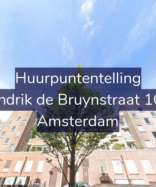 Foto gevel Huurpuntentelling voor Hendrik de Bruynstraat 10-3, Amsterdam