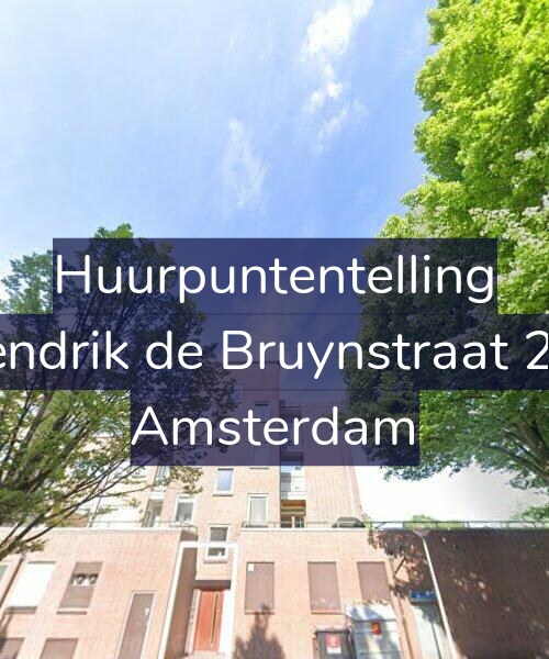 Foto gevel Huurpuntentelling voor Hendrik de Bruynstraat 2-3, Amsterdam