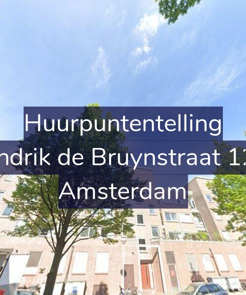 Foto gevel Huurpuntentelling voor Hendrik de Bruynstraat 12-2, Amsterdam