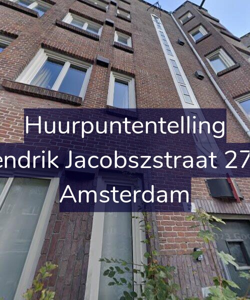 Foto gevel Huurpuntentelling voor Hendrik Jacobszstraat 27-2, Amsterdam