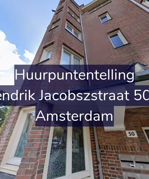 Foto gevel Huurpuntentelling voor Hendrik Jacobszstraat 50-3, Amsterdam