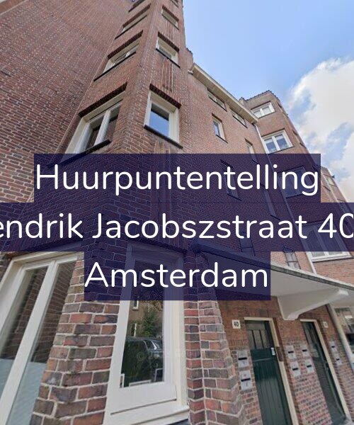 Foto gevel Huurpuntentelling voor Hendrik Jacobszstraat 40-2, Amsterdam
