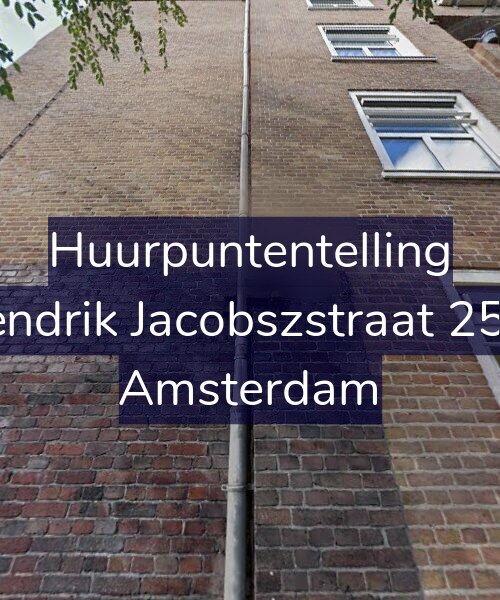 Foto gevel Huurpuntentelling voor Hendrik Jacobszstraat 25-3, Amsterdam