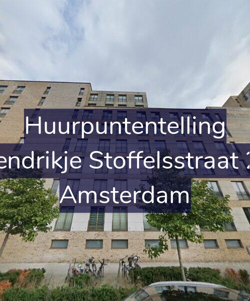 Foto gevel Huurpuntentelling voor Hendrikje Stoffelsstraat 21, Amsterdam