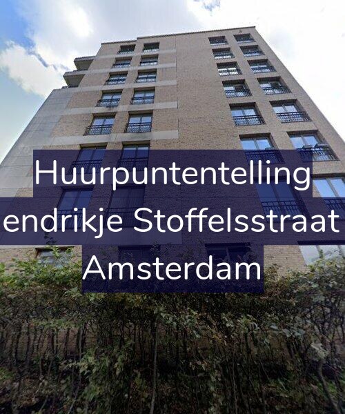 Foto gevel Huurpuntentelling voor Hendrikje Stoffelsstraat 3, Amsterdam