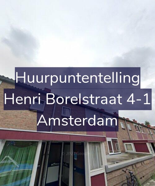 Foto gevel Huurpuntentelling voor Henri Borelstraat 4-1, Amsterdam