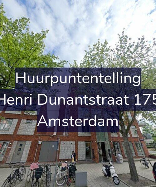 Foto gevel Huurpuntentelling voor Henri Dunantstraat 175, Amsterdam