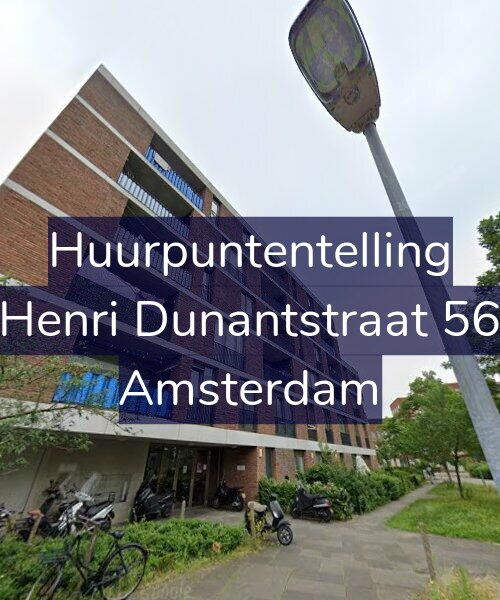 Foto gevel Huurpuntentelling voor Henri Dunantstraat 56, Amsterdam