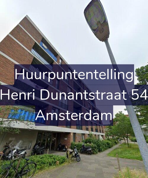 Foto gevel Huurpuntentelling voor Henri Dunantstraat 54, Amsterdam