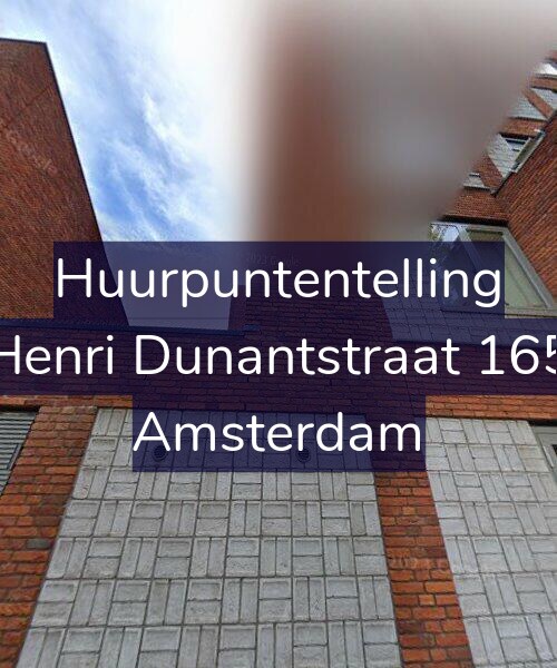 Foto gevel Huurpuntentelling voor Henri Dunantstraat 165, Amsterdam