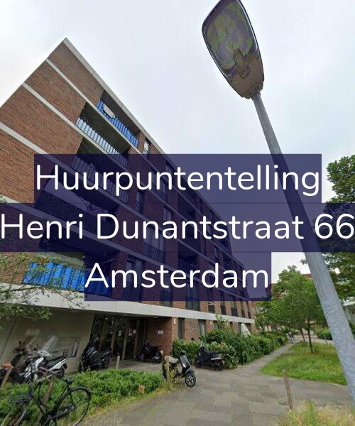 Foto gevel Huurpuntentelling voor Henri Dunantstraat 66, Amsterdam