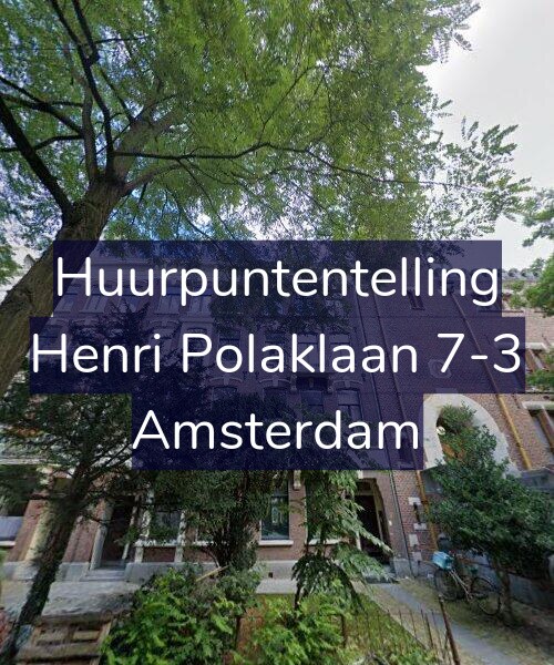 Foto gevel Huurpuntentelling voor Henri Polaklaan 7-3, Amsterdam