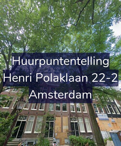Foto gevel Huurpuntentelling voor Henri Polaklaan 22-2, Amsterdam