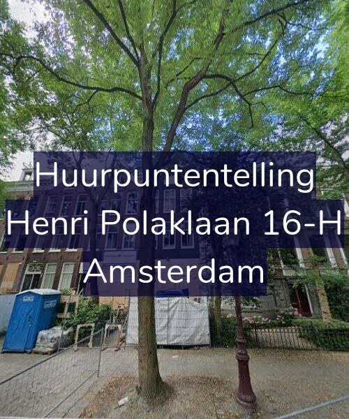 Foto gevel Huurpuntentelling voor Henri Polaklaan 16-H, Amsterdam