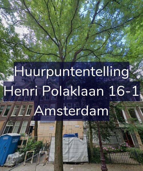 Foto gevel Huurpuntentelling voor Henri Polaklaan 16-1, Amsterdam