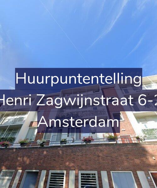 Foto gevel Huurpuntentelling voor Henri Zagwijnstraat 6-2, Amsterdam