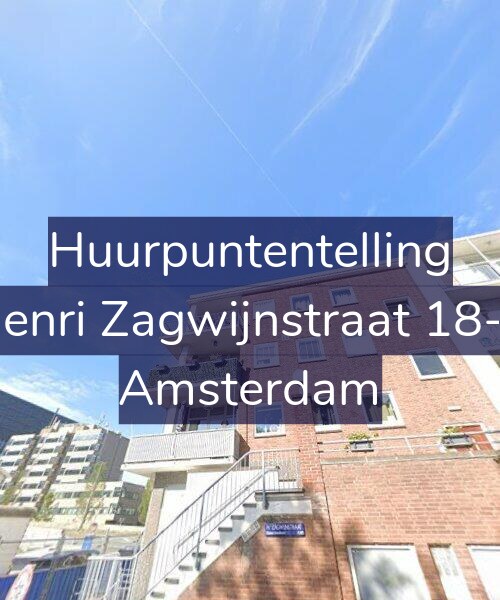 Foto gevel Huurpuntentelling voor Henri Zagwijnstraat 18-3, Amsterdam