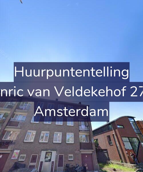 Foto gevel Huurpuntentelling voor Henric van Veldekehof 27-2, Amsterdam