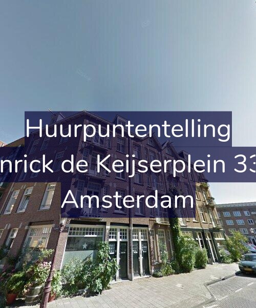 Foto gevel Huurpuntentelling voor Henrick de Keijserplein 33-2, Amsterdam