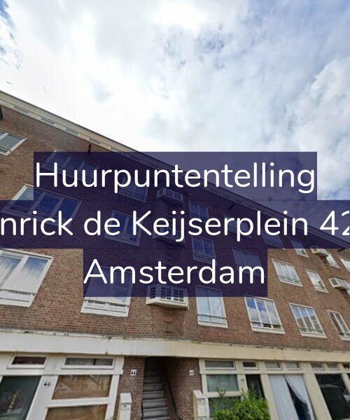 Foto gevel Huurpuntentelling voor Henrick de Keijserplein 42-2, Amsterdam