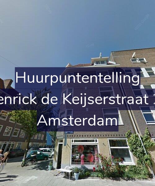 Foto gevel Huurpuntentelling voor Henrick de Keijserstraat 27, Amsterdam