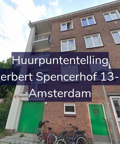 Foto gevel Huurpuntentelling voor Herbert Spencerhof 13-H, Amsterdam