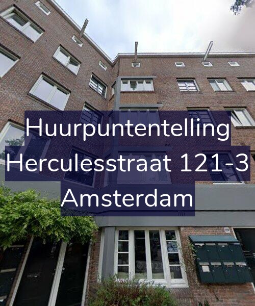 Foto gevel Huurpuntentelling voor Herculesstraat 121-3, Amsterdam