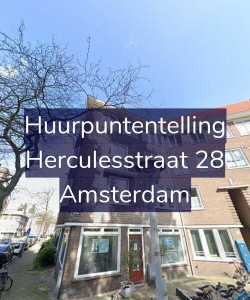 Foto gevel Huurpuntentelling voor Herculesstraat 28, Amsterdam