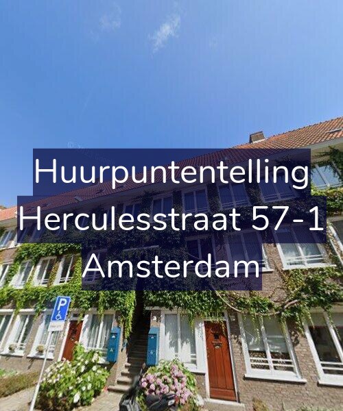 Foto gevel Huurpuntentelling voor Herculesstraat 57-1, Amsterdam