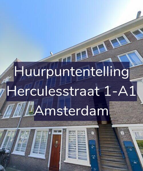 Foto gevel Huurpuntentelling voor Herculesstraat 1-A1, Amsterdam