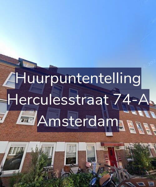 Foto gevel Huurpuntentelling voor Herculesstraat 74-A, Amsterdam