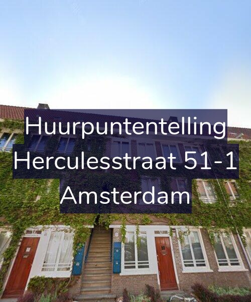 Foto gevel Huurpuntentelling voor Herculesstraat 51-1, Amsterdam