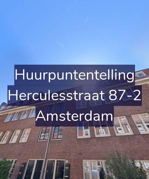 Foto gevel Huurpuntentelling voor Herculesstraat 87-2, Amsterdam