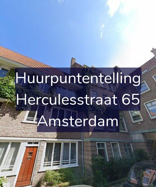 Foto gevel Huurpuntentelling voor Herculesstraat 65, Amsterdam