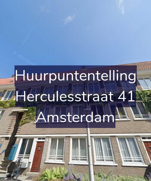 Foto gevel Huurpuntentelling voor Herculesstraat 41, Amsterdam
